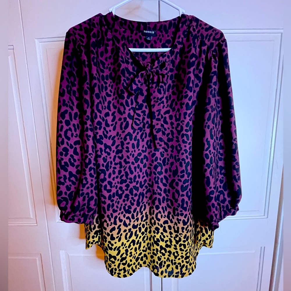 Torrid tunic cheetah top